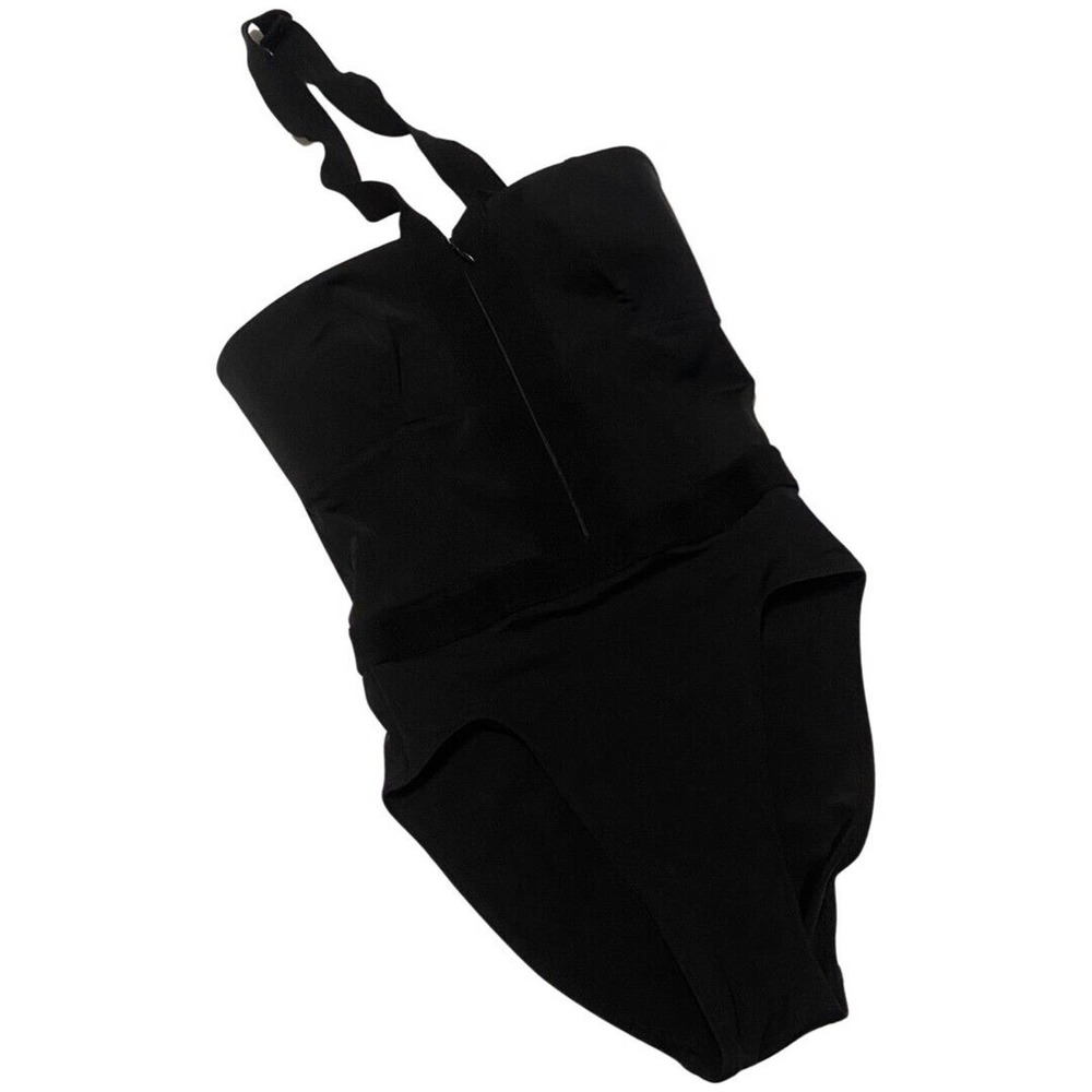 HERVE L. LEROUX PARIS Vintage One-Piece Swimsuit Black Women's Size S NWT